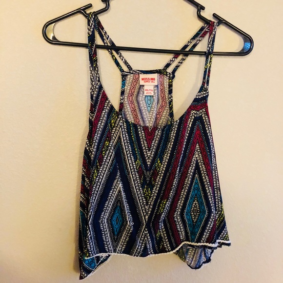 Xhilaration Tops - Xhileration Neon Tribal Print Crop Xhilaration Tops - Xhileration Neon Tribal Print Crop